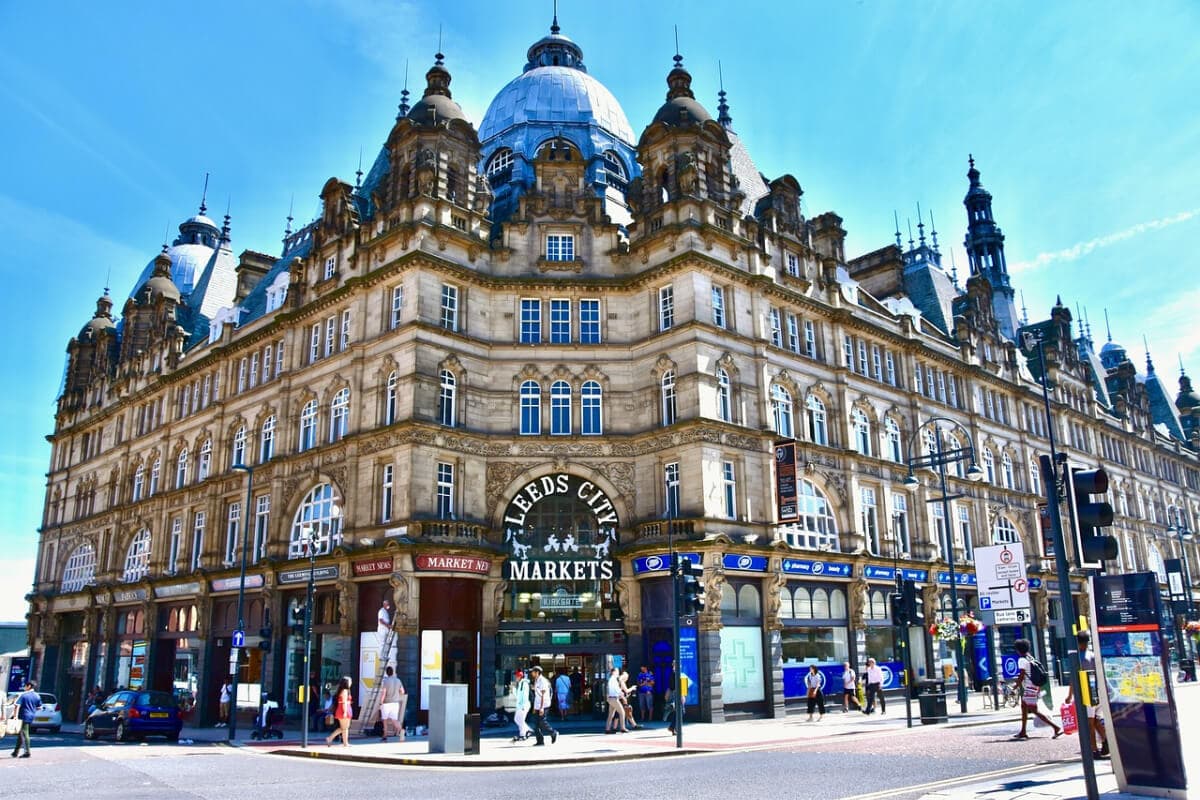 Family exploring Leeds together